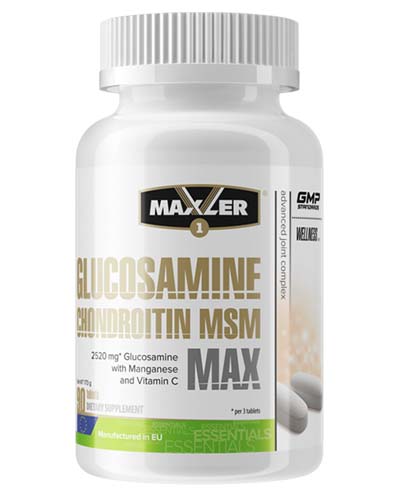 Glucosamine-Chondroitin-MSM MAX 90 таб (Maxler) Glucosamine-Chondroitin-MSM MAX 90 таб (Maxler)