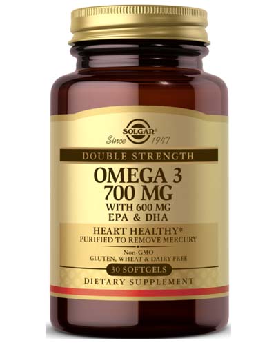 Double Strength Omega-3 700 mg Softgels 30 капс (Solgar) Double Strength Omega-3 700 mg Softgels 30 капс (Solgar)