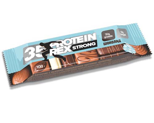 Протеиновый батончик STRONG 35% 100 гр (ProteinRex) Протеиновый батончик STRONG 35% 100 гр (ProteinRex)