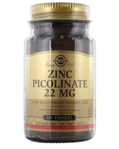 Zinc Picolinate 22 мг 100 табл (Solgar) Zinc Picolinate 22 мг 100 табл (Solgar)
