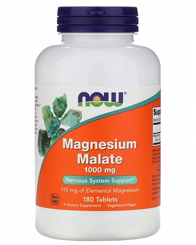 Magnesium Malate 1000 мг 180 табл (NOW) Magnesium Malate 1000 мг 180 табл (NOW)