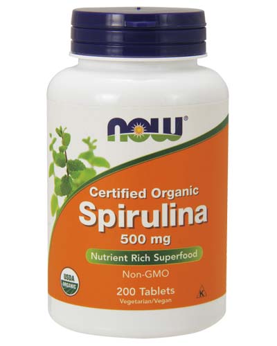 Spirulina 500 mg 200 табл (NOW) Spirulina 500 mg 200 табл (NOW)