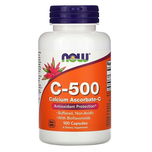 C-500 Calcium Ascorbat-C (аскорбат кальция-C) 100 капсул (NOW) C-500 Calcium Ascorbat-C (аскорбат кальция-C) 100 капсул (NOW)