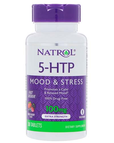 5-HTP 100 mg Fast Dissolve 30 табл (Natrol) 5-HTP 100 mg Fast Dissolve 30 табл (Natrol)