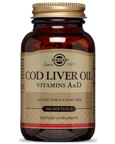 Cod Liver Oil Softgels (Vitamin A & D) 100 капс (Solgar) Cod Liver Oil Softgels (Vitamin A & D) 100 капс (Solgar)