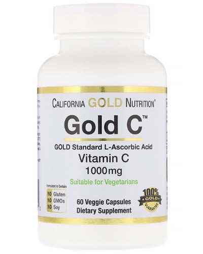 Vitamin C 1000 mg 60 капс (California Gold Nutrition) Vitamin C 1000 mg 60 капс (California Gold Nutrition)