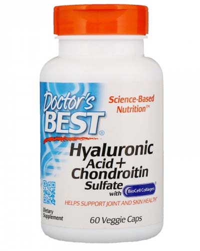 Hyaluronic Acid with Chondroitin Sulfate 60 табл (Doctor's Best) Hyaluronic Acid with Chondroitin Sulfate 60 табл (Doctor's Best)
