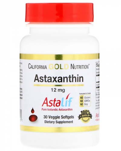 Astaxanthin 12 mg 30 капс (California Gold Nutrition) Astaxanthin 12 mg 30 капс (California Gold Nutrition)