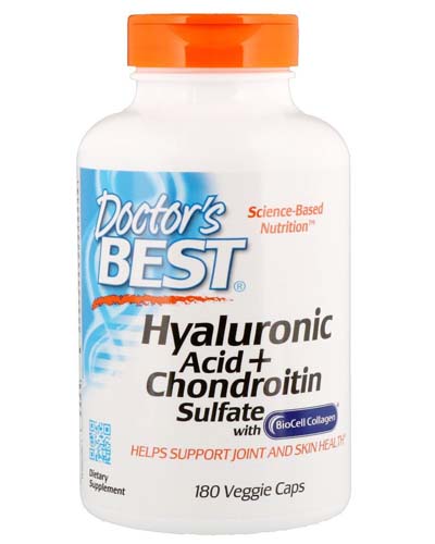 Best Hyaluronic Acid, with Chondroitin Sulfate 180 капс (Doctor's Best) Best Hyaluronic Acid, with Chondroitin Sulfate 180 капс (Doctor's Best)