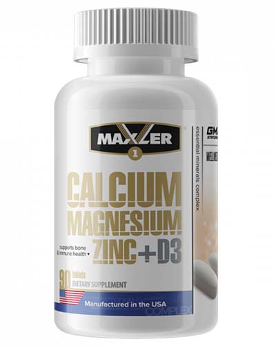 Calcium Zinc Magnesium+D3 90 табл (Maxler) Calcium Zinc Magnesium+D3 90 табл (Maxler)