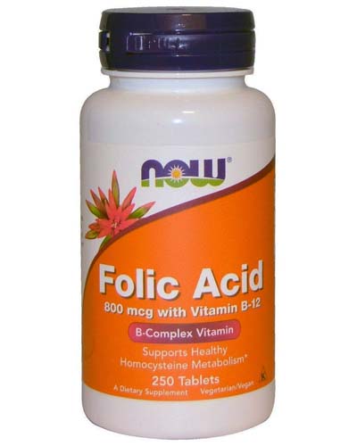 Folic Acid 800 мкг 250 таблеток (NOW) Folic Acid 800 мкг 250 таблеток (NOW)