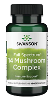 Full Spectrum 14 Mushroom Complex (Комплекс из 14 грибов) 60 капсул (Swanson)