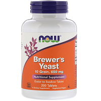 Brewer's Yeast (Пивные дрожжи) 200 таблеток (NOW)