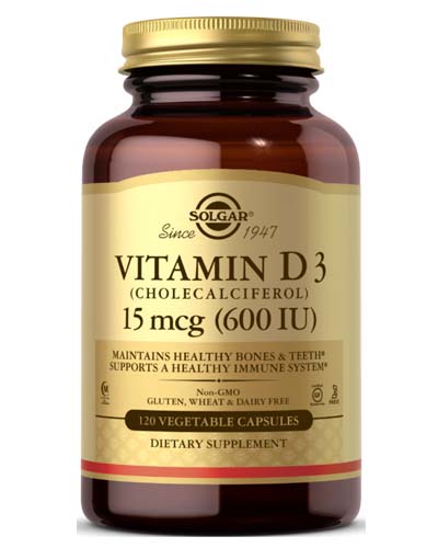 Vitamin D3 600 IU (15 мкг) 120 капс (Solgar) Vitamin D3 600 IU (15 мкг) 120 капс (Solgar)