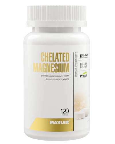 Chelated Magnesium (Bisglycinate Chelate form) 120 табл (Maxler) Chelated Magnesium (Bisglycinate Chelate form) 120 табл (Maxler)