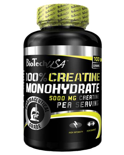 100% Creatine Monohydrate 100 гр (BioTech) 100% Creatine Monohydrate 100 гр (BioTech)
