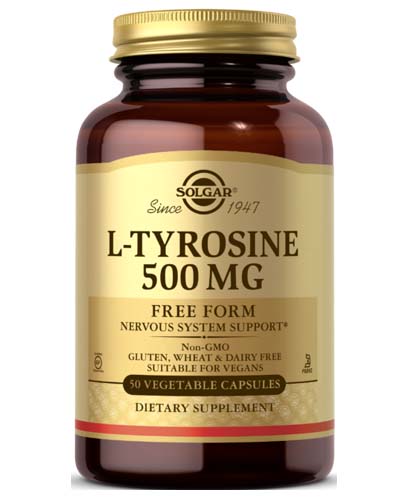L-Tyrosine 500 mg Vegetable Caps 50 капс (Solgar) L-Tyrosine 500 mg Vegetable Caps 50 капс (Solgar)