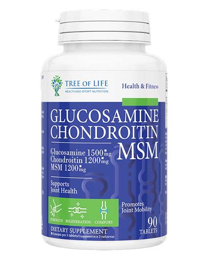 Life Glucosamine & Chondroitin MSM 90 табл (Tree of Life) Life Glucosamine & Chondroitin MSM 90 табл (Tree of Life)