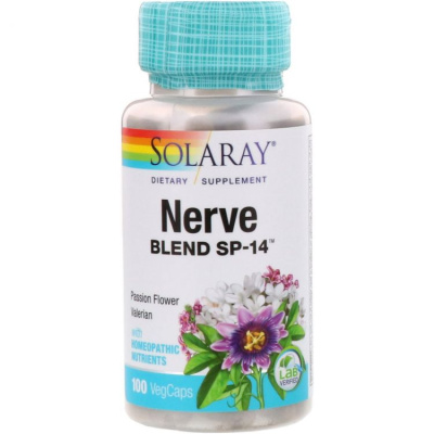 Solaray Nerve Blend SP-14 100 капсул Solaray Nerve Blend SP-14 100 капсул