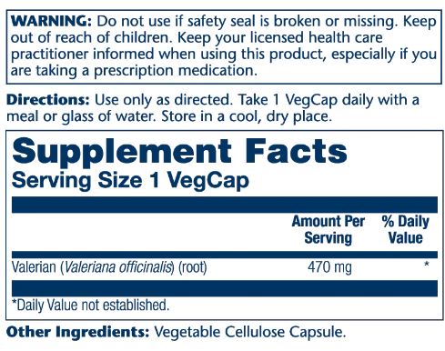 Valerian (Валериана) 100 капсул (Solaray) фото 2 Valerian (Валериана) 100 капсул (Solaray) фото 2