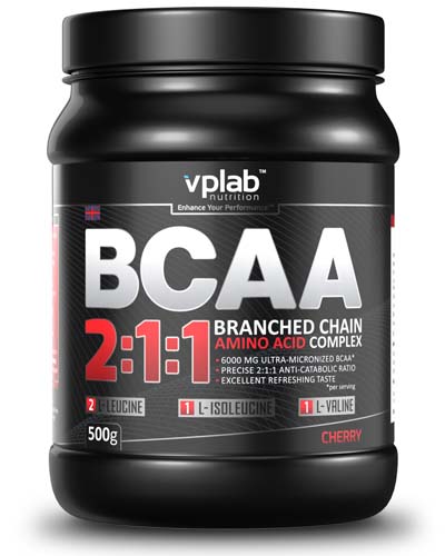 BCAA 2:1:1 500 гр (VP Laboratory) BCAA 2:1:1 500 гр (VP Laboratory)