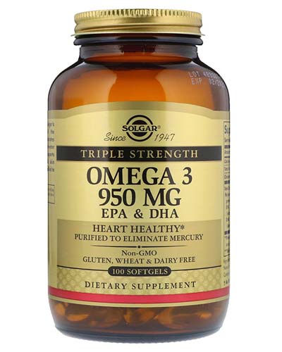 Omega-3 950 mg EPA & DHA Triple Strength 100 капс (Solgar) Omega-3 950 mg EPA & DHA Triple Strength 100 капс (Solgar)