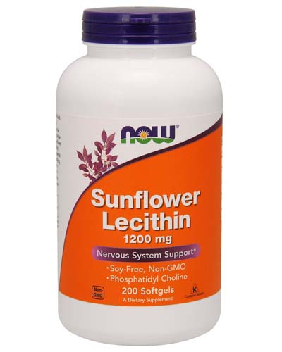 Sunflower Lecithin 1200 мг 200 капс (NOW) Sunflower Lecithin 1200 мг 200 капс (NOW)