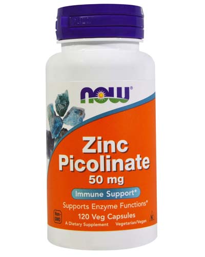 Zinc Picolinate (Цинк) 50 мг 120 капсул (NOW) Zinc Picolinate (Цинк) 50 мг 120 капсул (NOW)