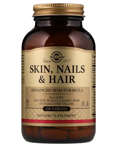 Skin, Nails & Hair, Advanced Msm Formula 120 табл (Solgar) Skin, Nails & Hair, Advanced Msm Formula 120 табл (Solgar)