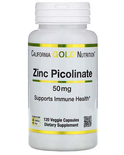 Zinc Picolinate 50 мг 120 капс (California Gold Nutrition) Zinc Picolinate 50 мг 120 капс (California Gold Nutrition)