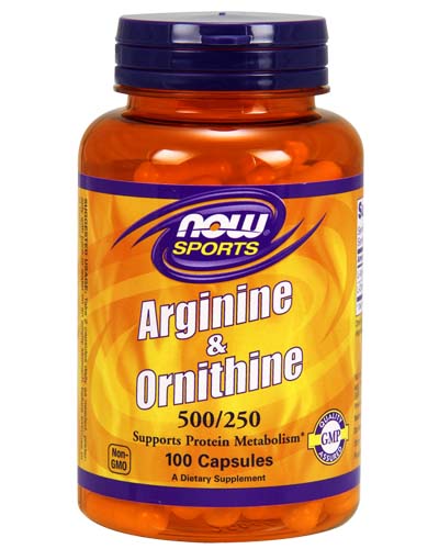 L-Arginine & Ornithine 500/250 мг 100 капс (NOW) L-Arginine & Ornithine 500/250 мг 100 капс (NOW)