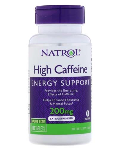 High Caffeine Extra Strength 200 мг 100 табл (Natrol) High Caffeine Extra Strength 200 мг 100 табл (Natrol)