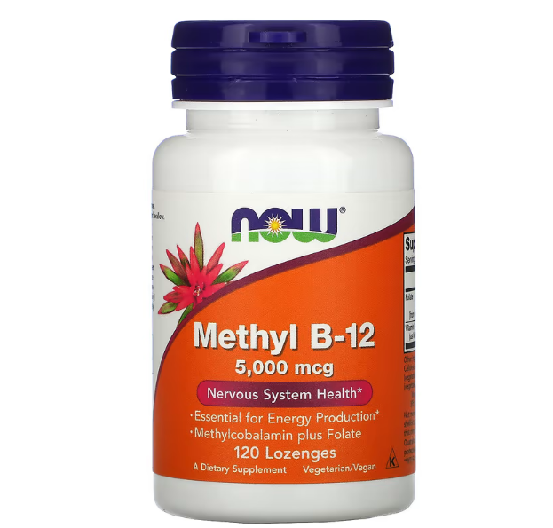 NOW Foods Methyl (Метил B-12) 5000 мкг 120 пастилок.png