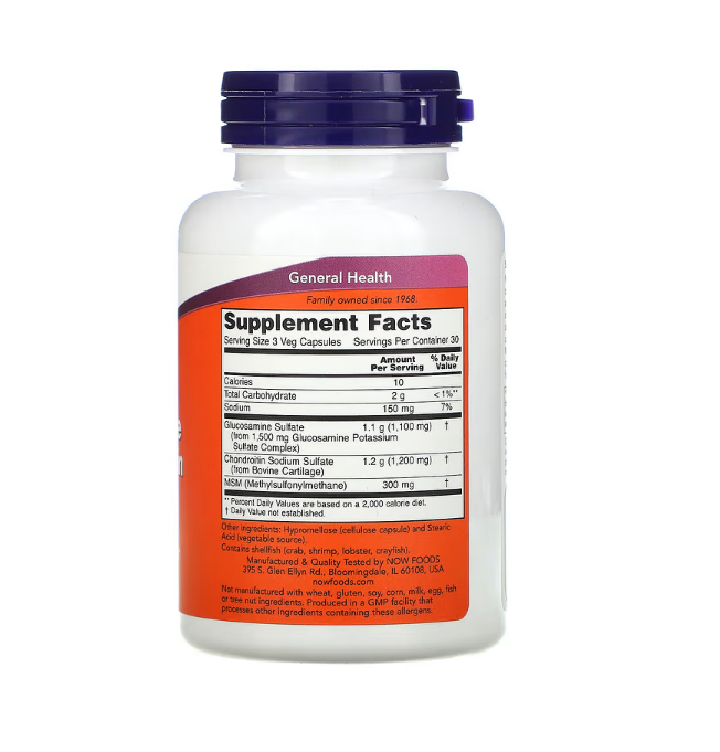 Now Foods Glucosamine & Chondroitin with MSM 90.png