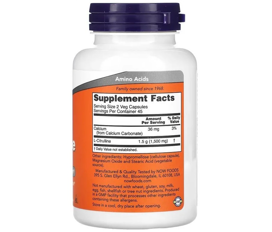 NOW Foods L-Citrulline 750 мг 90.jpg