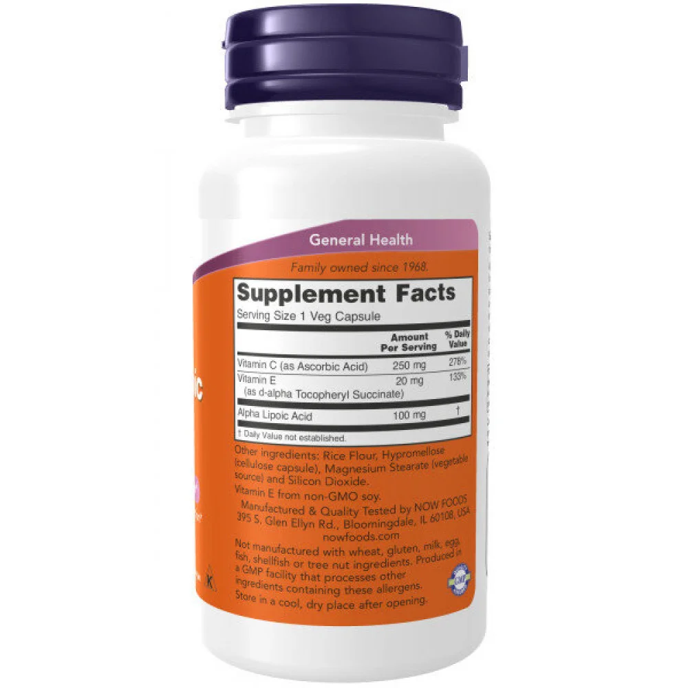 Now Foods Alpha Lipoic Acid 100 мг. 60.png