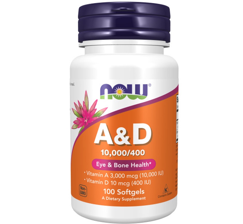 Vitamin A&D 10000 400 100 капс NOW.jpg