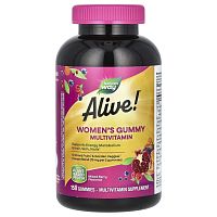 Alive Women's Gummy Multivitamin (мультивитамины для женщин) 150 жевательных таблеток (Nature's Way) срок до 09/25