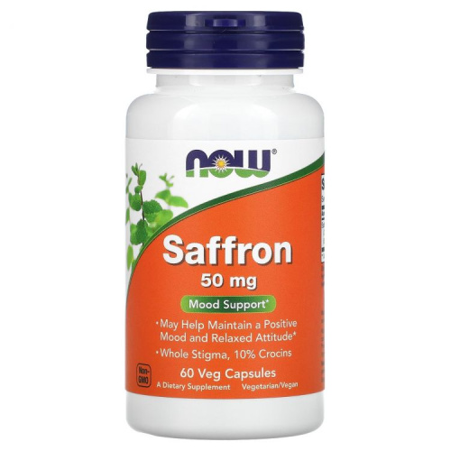 NOW Saffron (Шафран) 50 мг 60 капсул NOW Saffron (Шафран) 50 мг 60 капсул