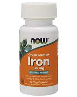 Iron Double Strength 36 мг 90 капс (NOW)