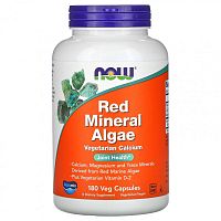 Red Mineral Algae (комплекс минералов из красных водорослей) 180 вег капсул (NOW)