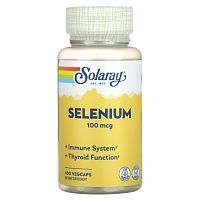 Selenium Organically Bound (Селен) 100 мкг 100 капсул (Solaray)