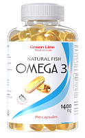 Омега 3 1400 мг 180 капсул (Green Line Nutrition)