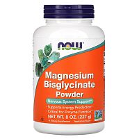Magnesium bisglycinate powder 227 грамм (NOW) срок до 08/25