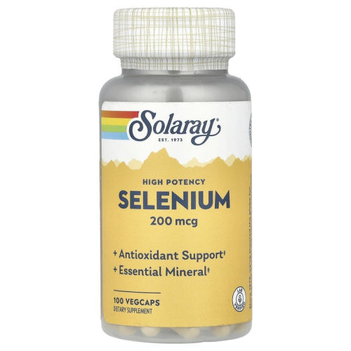 Selenium High Potency (Селен) 200 мкг 100 капсул (Solaray)