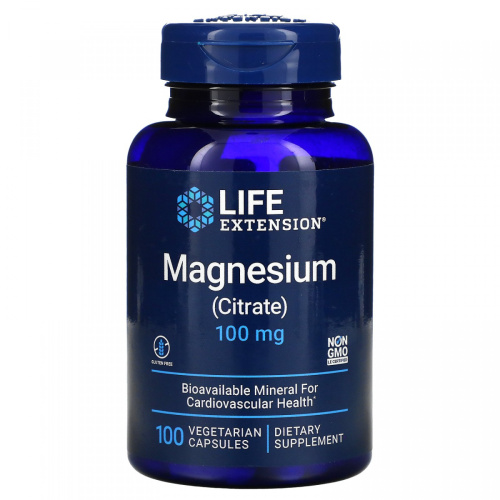 Magnesium Citrate 100 мг 100 капсул (Life Extension) срок до 07/25 Magnesium Citrate 100 мг 100 капсул (Life Extension) срок до 07/25