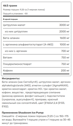 Shaaboom Ice Pump 463 г (Kevin Levrone) фото 2