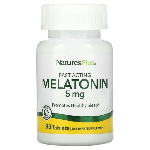 Melatonin (Мелатонин быстрого действия) 5 мг 90 таблеток (NaturesPlus) Melatonin (Мелатонин быстрого действия) 5 мг 90 таблеток (NaturesPlus)