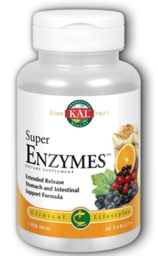 Super Enzymes (супер ферменты) 60 таблеток (KAL) Super Enzymes (супер ферменты) 60 таблеток (KAL)