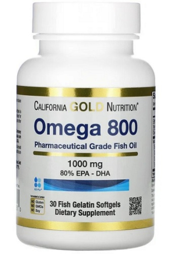 Omega 800 1000 мг Softgels 30 капс (California Gold Nutrition) Omega 800 1000 мг Softgels 30 капс (California Gold Nutrition)
